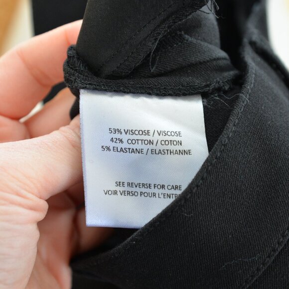 NWOT Judith and Charles High Rise Flare Black Jeans Pants Sz 0 - Picture 8 of 8